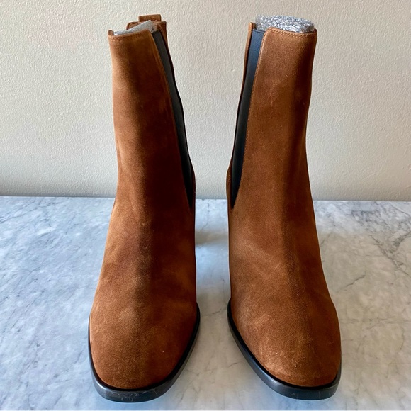 INEZ Caro Chelsea Boot in Chestnut Suede - Picture 3 of 9